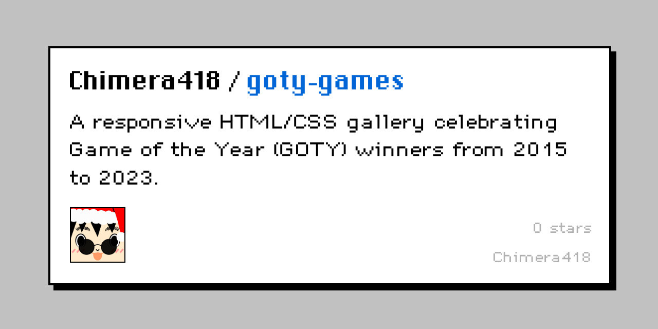 GOTY Games